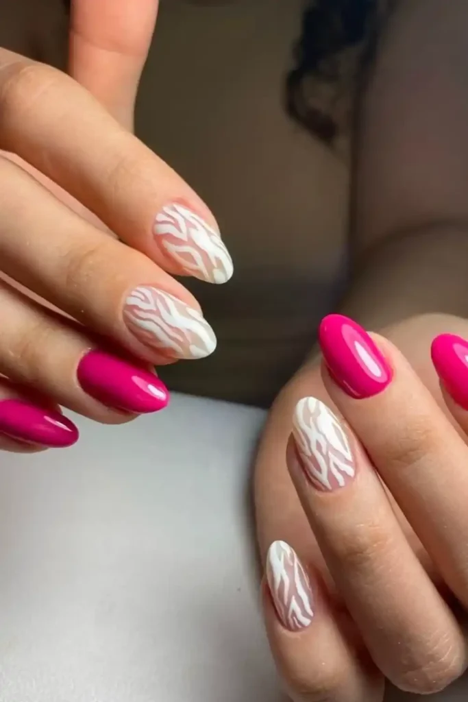 Minimal Bold Berry & White