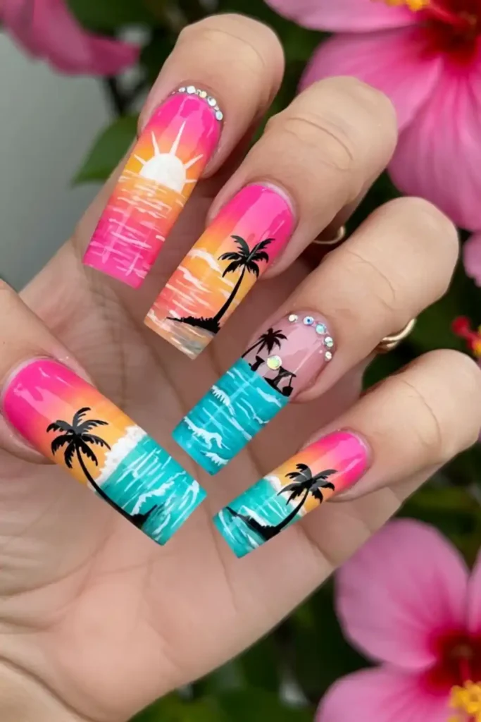 Neon Beach Escape