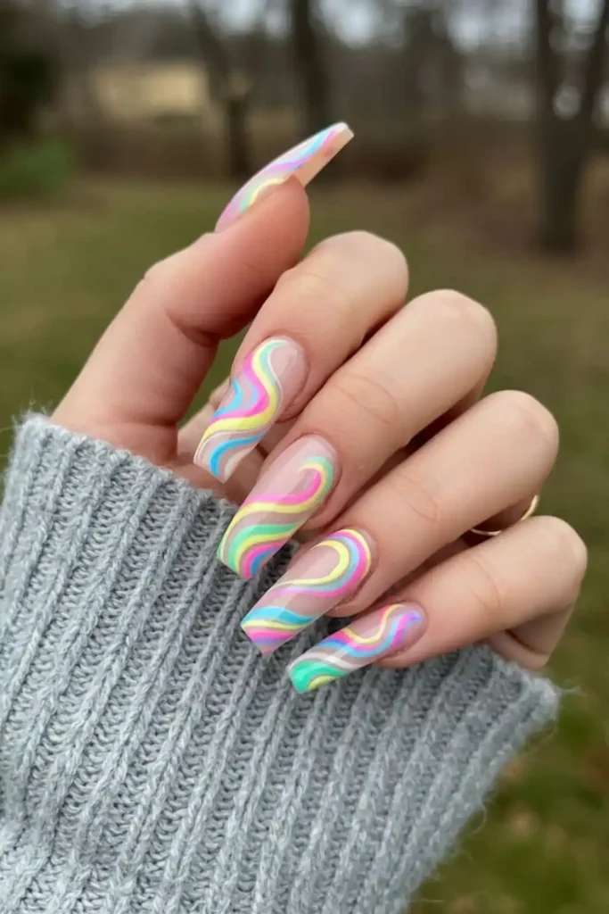 Rainbow Shine Swirl