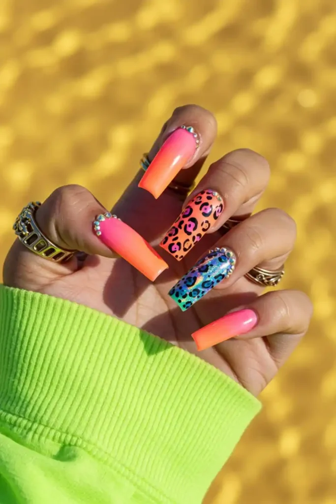 Sunshine Safari Nails